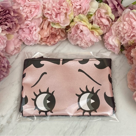 Betty Boop Sequined Cosmetic Bag Clutch Purse - Picture 11 of 12